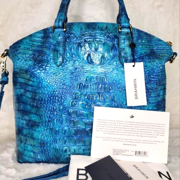 👜 NWT BRAHMIN DESIGNER MELBOURNE DUXBURY SATCHEL 3 in 1 PURSE BAG NWT - Picture 15 of 15